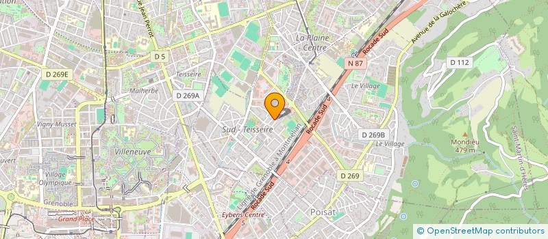 localisation de l'entreprise ACQUARIOGIU 38  SAINT-MARTIN-D'HERES