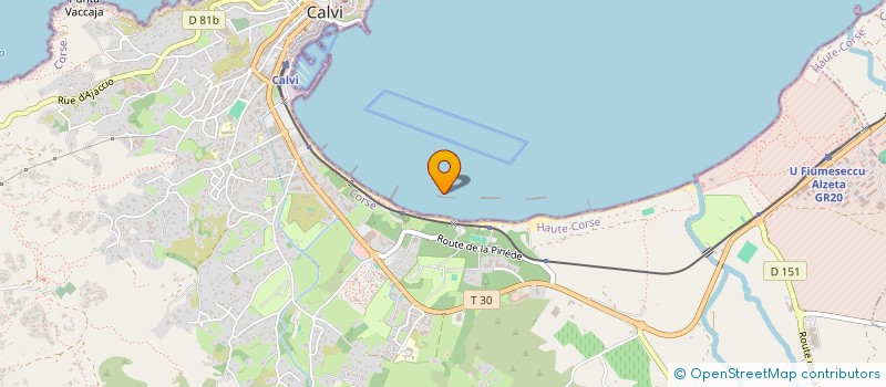 localisation de l'entreprise ACQUARUT à CALVI