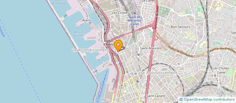 localisation de l'entreprise ACQUAVIVA à MARSEILLE