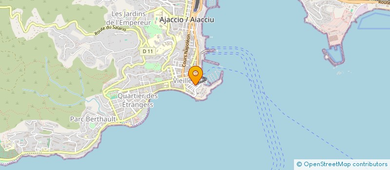 localisation de l'entreprise ACQUAVIVA GESTION PATRIMOINE IMMOBILIER à AJACCIO