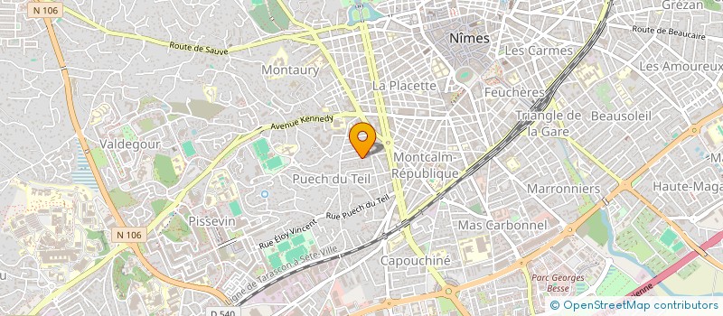 localisation de l'entreprise ACQUAVIVA HERVE  NIMES