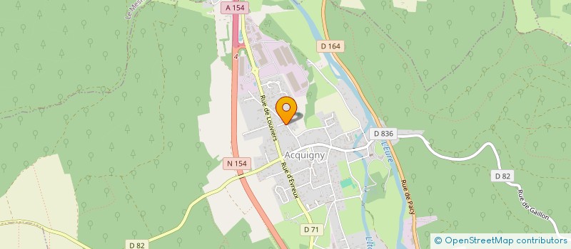 localisation de l'entreprise ACQUIGNY ET COMPAGNIES  ACQUIGNY