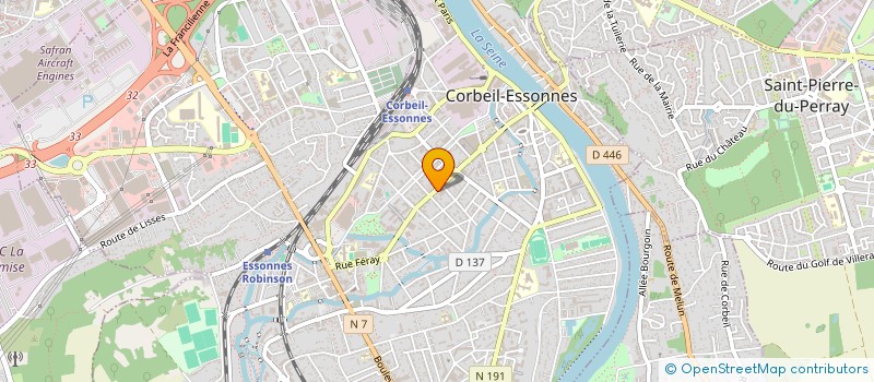 localisation de l'entreprise ACQUISITION AMENAGEMENT CONSTRUCTION LOCATION à CORBEIL-ESSONNES
