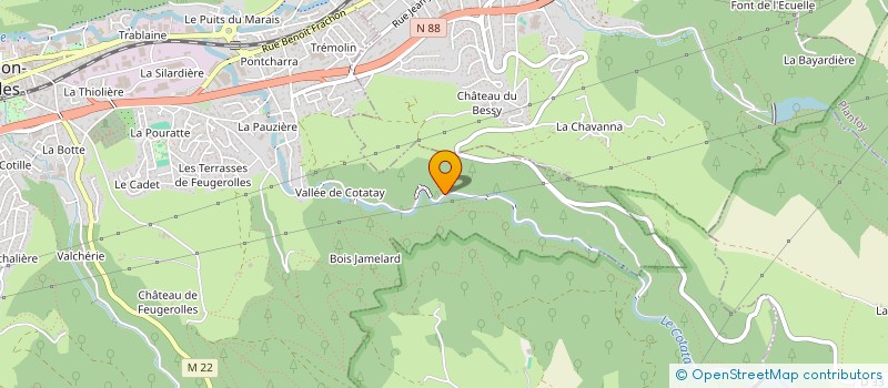 localisation de l'entreprise ACQUISITIONS AJR  LE CHAMBON-FEUGEROLLES