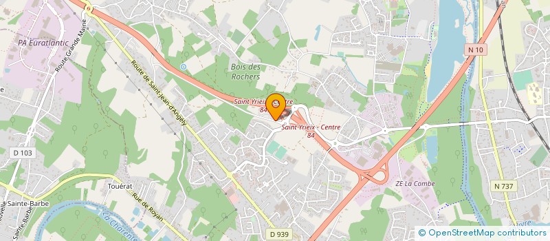 localisation de l'entreprise ACR à SAINT-YRIEIX-SUR-CHARENTE