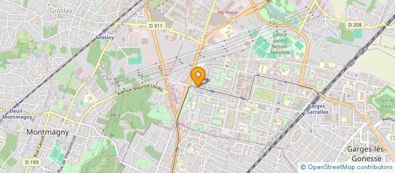 localisation de l'entreprise ACR à SARCELLES