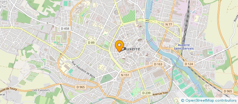 localisation de l'entreprise ACR à AUXERRE