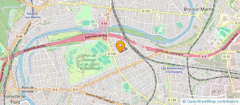 localisation de l'entreprise ACR à CHAMPIGNY-SUR-MARNE