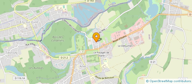 localisation de l'entreprise ACR 78 à ANET