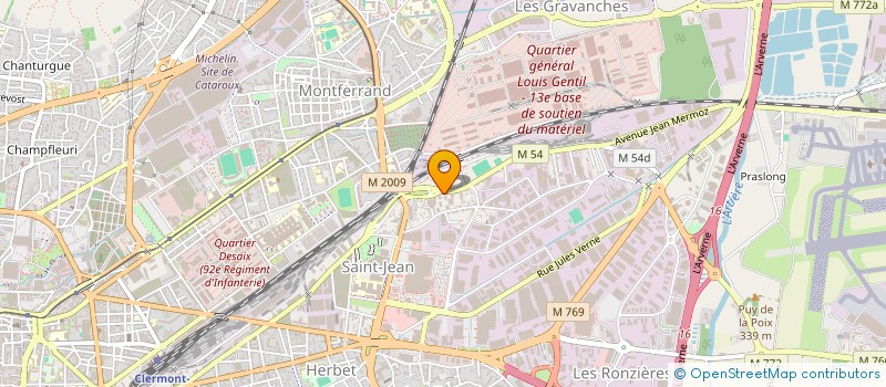 localisation de l'entreprise ACR  CLERMONT-FERRAND