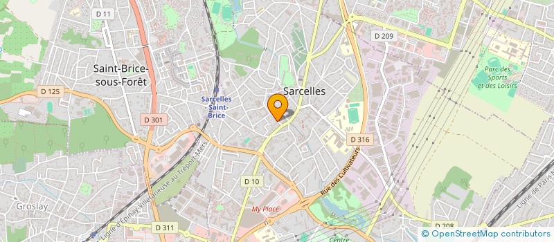 localisation de l'entreprise ACR  SARCELLES