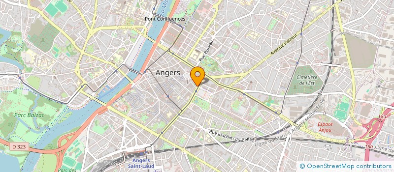 localisation de l'entreprise ACR AVOCATS à ANGERS