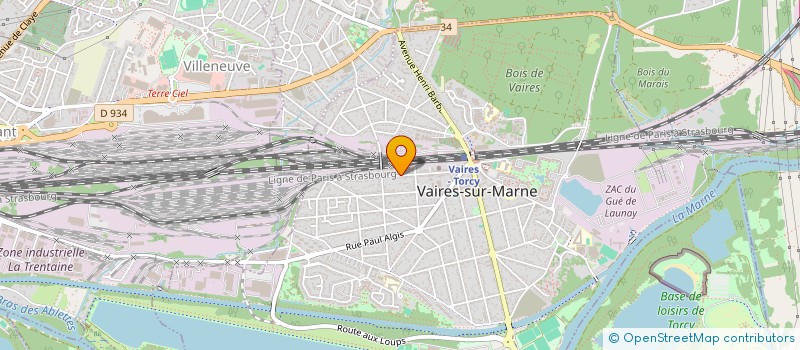 localisation de l'entreprise ACR BAT à VAIRES-SUR-MARNE
