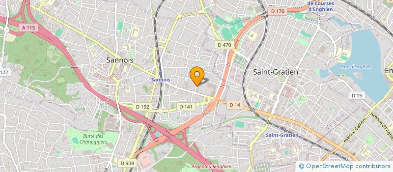 localisation de l'entreprise ACR   BATIMENT  SANNOIS