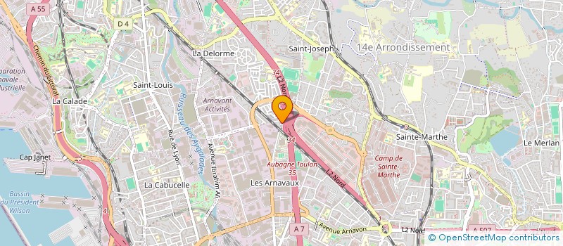 localisation de l'entreprise ACR BATIMENT à MARSEILLE
