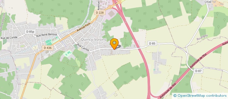 localisation de l'entreprise ACR CONSEILS à QUINCY-VOISINS