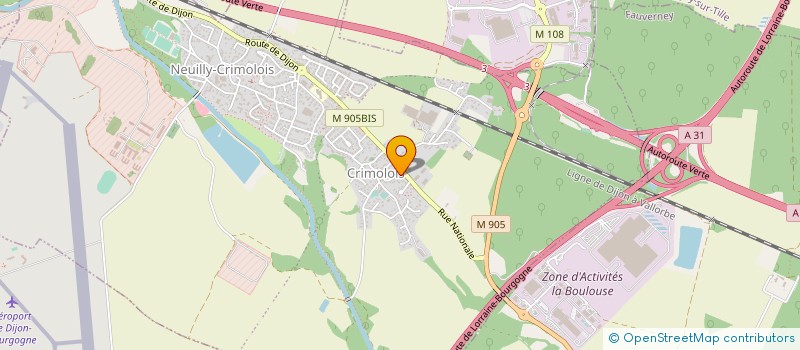 localisation de l'entreprise ACR ENERGIE  NEUILLY-CRIMOLOIS