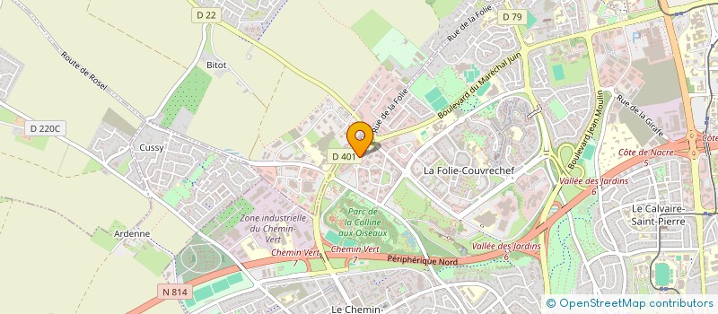 localisation de l'entreprise ACR HUISSIERS à CAEN
