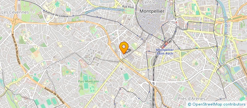 localisation de l'entreprise ACR IMMOBILIER à MONTPELLIER