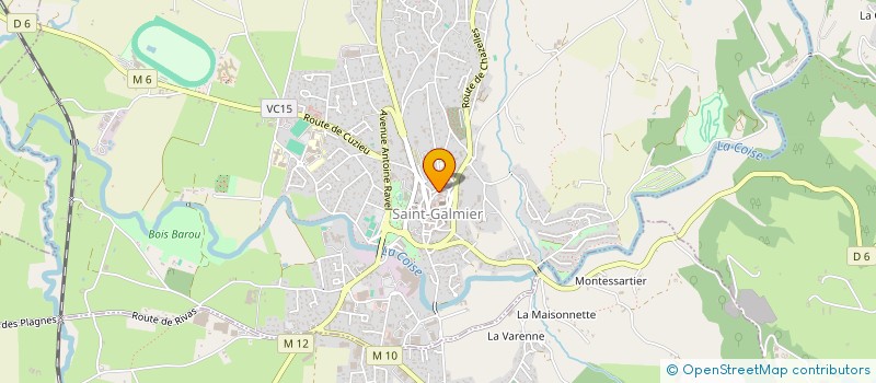 localisation de l'entreprise ACR'OFOREZ  SAINT-GALMIER