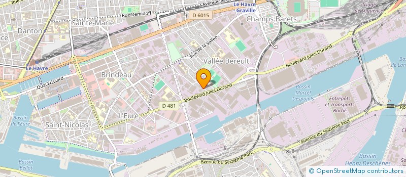 localisation de l'entreprise ACR PLOMBERIE 76 à LE HAVRE