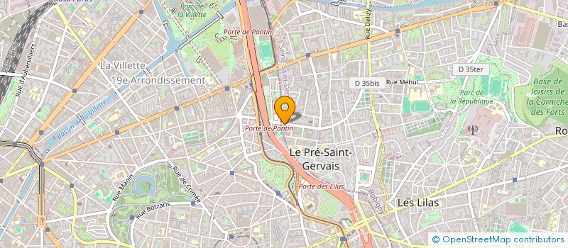 localisation de l'entreprise ACR RENOVATION  LE PRE-SAINT-GERVAIS