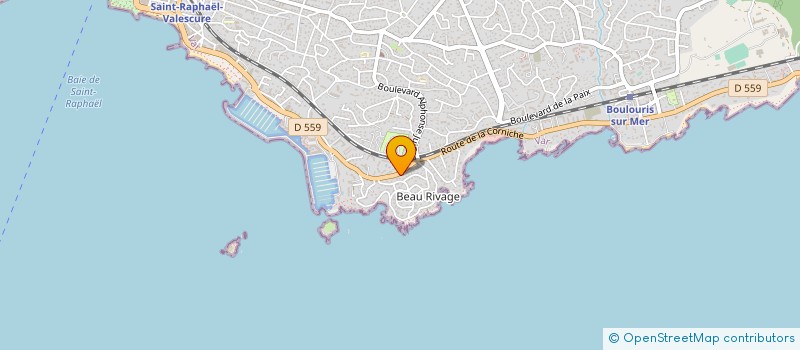 localisation de l'entreprise ACR TP AGREGATS-CARRIERE-RECYCLAGE-TRAVAUX PUBLICS à SAINT-RAPHAEL