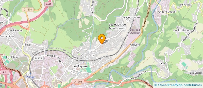 localisation de l'entreprise ACRA ASPIRATION CENTRALISEE RHONE-ALPES à ANNECY
