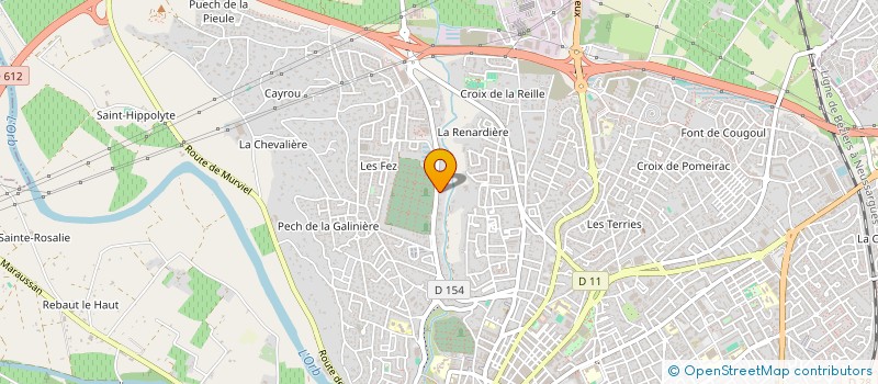 localisation de l'entreprise ACRAA ASSOC CREAT RECHER AUDIO VISUEL AP à BEZIERS