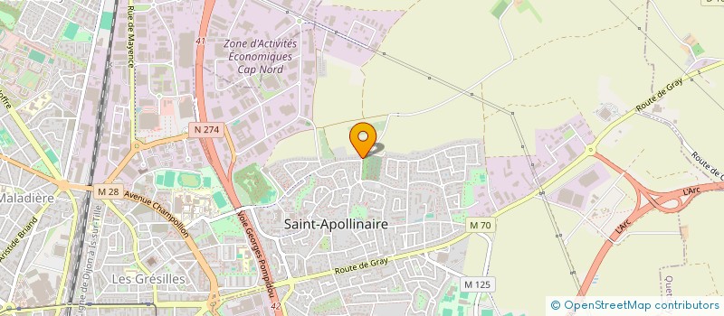 localisation de l'entreprise ACRCA CONSULTANTS à SAINT-APOLLINAIRE