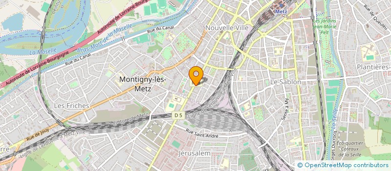 localisation de l'entreprise ACRE20  METZ