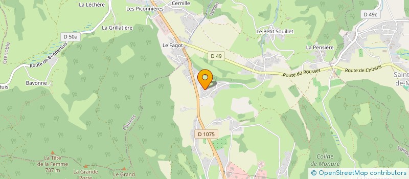 localisation de l'entreprise ACREATION  VOIRON