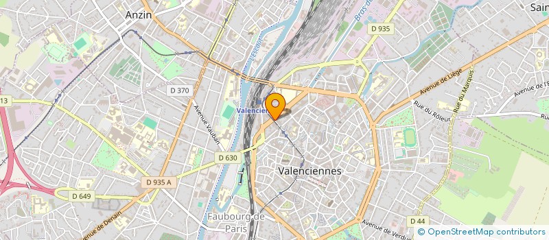 localisation de l'entreprise ACREX INTERIM à VALENCIENNES