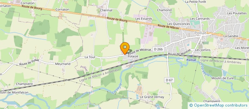 localisation de l'entreprise ACRG à POLLIAT