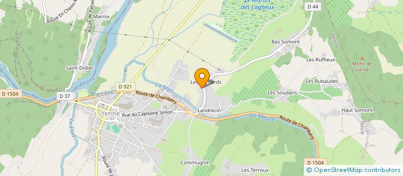 localisation de l'entreprise ACRI  YENNE