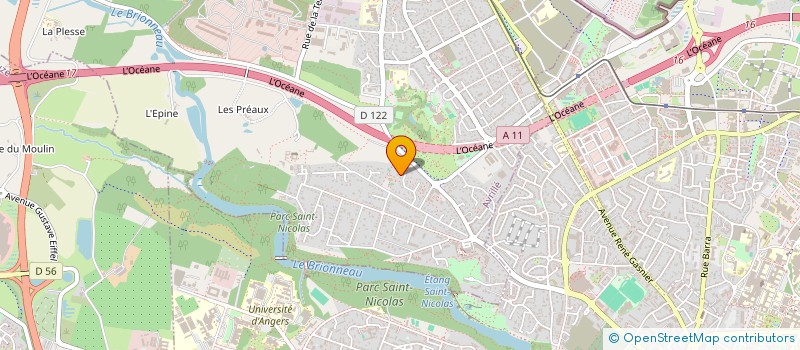 localisation de l'entreprise ACRIJO à AVRILLE