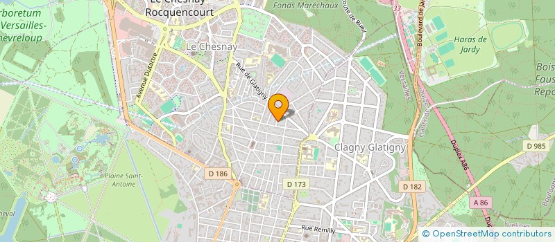 localisation de l'entreprise ACRIS PARTNERS  LE CHESNAY-ROCQUENCOURT