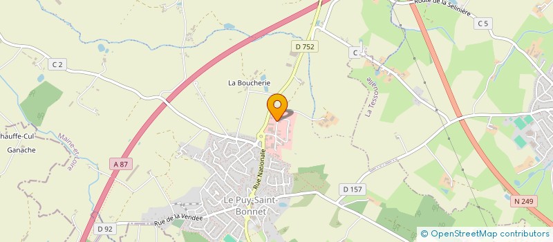 localisation de l'entreprise ACRO à CHOLET