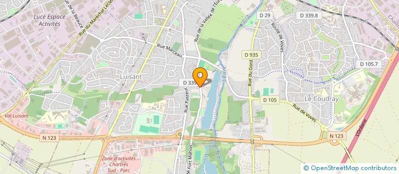 localisation de l'entreprise ACRO BAT FORMATION à LUISANT