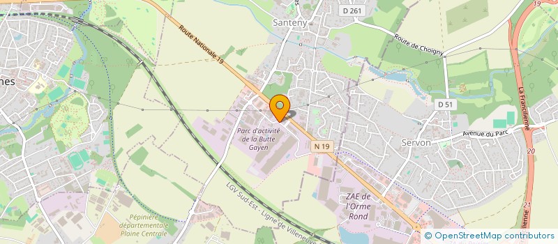 localisation de l'entreprise ACRO DEMENAGEMENTS à SANTENY