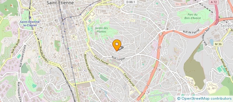 localisation de l'entreprise ACRO EVOLUTION  SAINT-ETIENNE