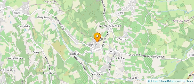 localisation de l'entreprise ACRO IMMO  THEIZE