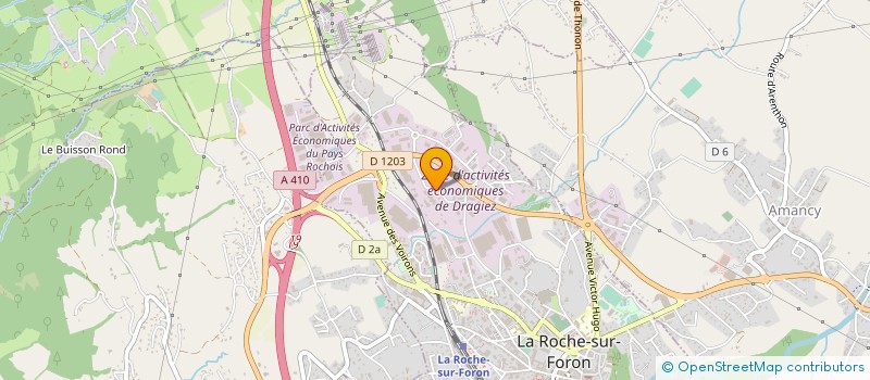 localisation de l'entreprise ACRO INTERIM à LA ROCHE-SUR-FORON