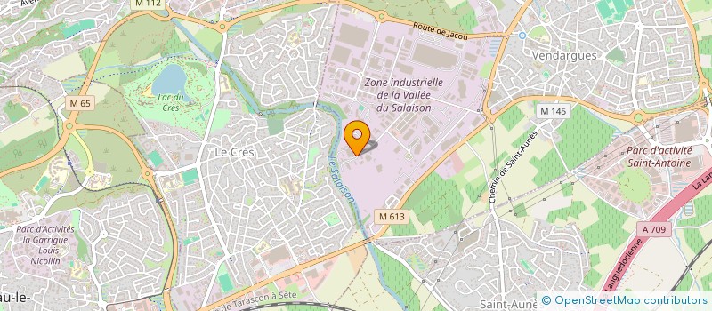 localisation de l'entreprise ACRO LOISIRS à VENDARGUES