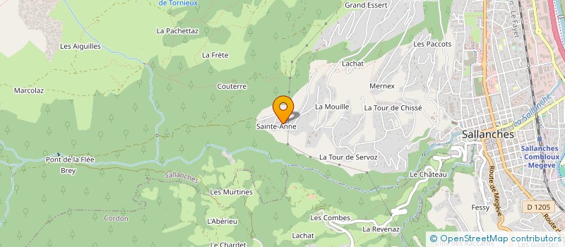 localisation de l'entreprise ACRO MONTAGNES  SALLANCHES