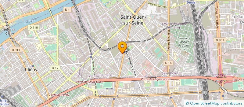 localisation de l'entreprise ACRO NETT à SAINT-OUEN-SUR-SEINE