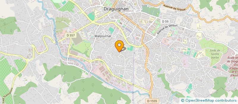localisation de l'entreprise ACRO TECH à DRAGUIGNAN