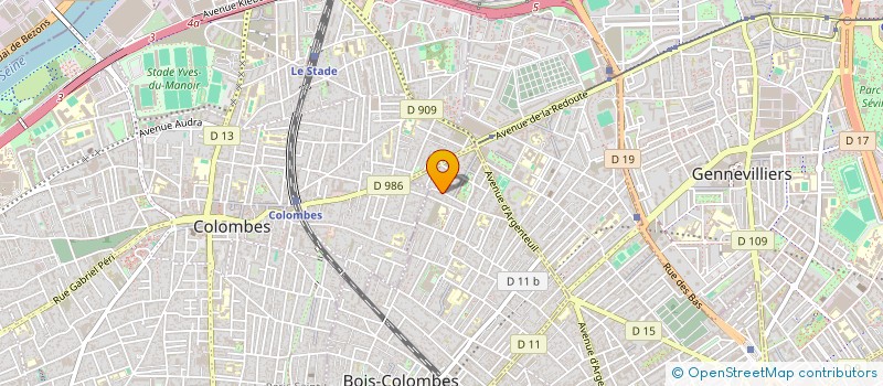 localisation de l'entreprise ACRO.TM à BOIS-COLOMBES