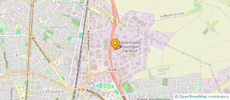 localisation de l'entreprise ACRO VIE à DIJON