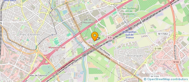 localisation de l'entreprise ACROBAT SUD à MONTPELLIER